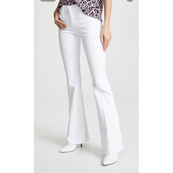 Frame Women's White‎ Le High Flare Jeans size 24 Inseam 33" #P - Picture 1 of 5